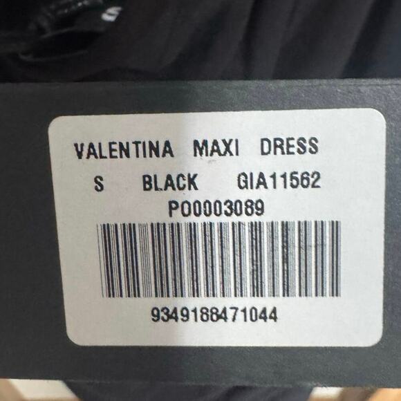 I.Am.Gia NWT Valentina Maxi Dress Halter Open Back Mermaid Skirt Black Size Smal - Picture 11 of 12